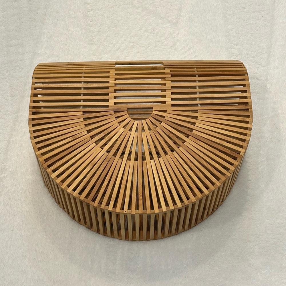 Wooden Bamboo Handbag/Beach Bag - Picture 3 of 11